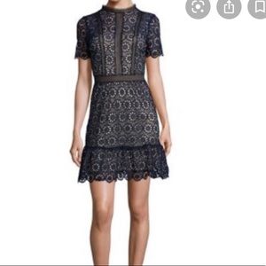 Design Lab Navy Lace Dress size M